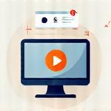 Icon or image representing video playback or online learning